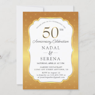 50th Wedding Anniversary Invitation
