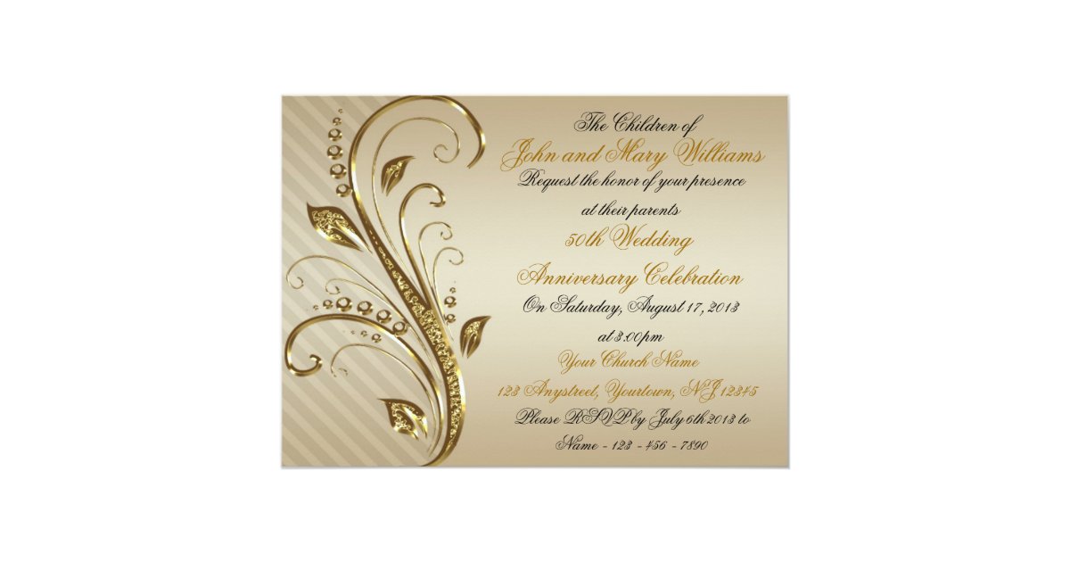 Wedding Anniversary Invitation Cards 2