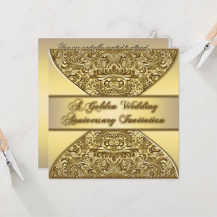 50th Wedding Anniversary Invitation Card