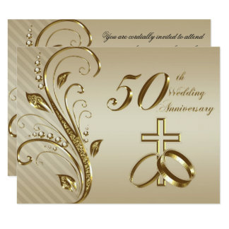 50th Wedding Anniversary Invitations Black Gold 50th Wedding Anniversary Invitation