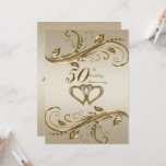 50th Wedding Anniversary Invitation Card