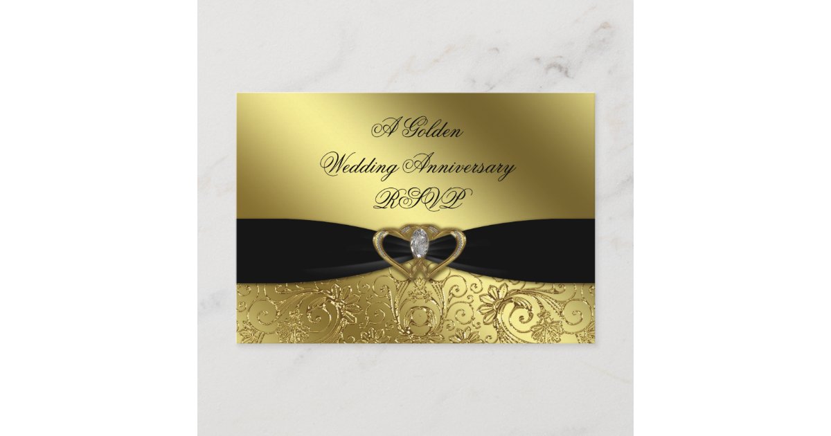 50th Wedding Anniversary Invitation Card | Zazzle.com