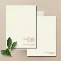 50th Wedding Anniversary Invitation
