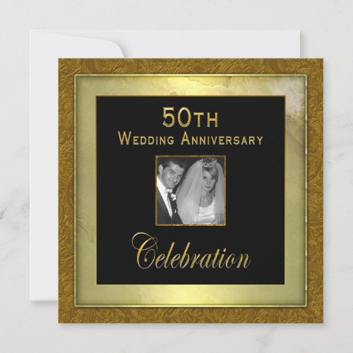50th Wedding Anniversary Invitation _ Photo Insert