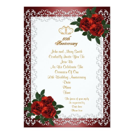 Italian 50Th Wedding Anniversary Invitations 8