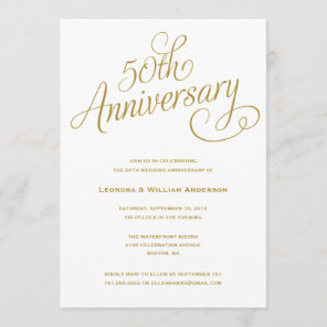 50TH | WEDDING ANNIVERSARY INVITATIONS