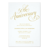 50TH | WEDDING ANNIVERSARY INVITATIONS