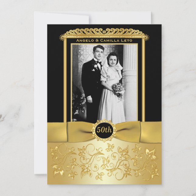 50th Wedding Anniversary Invite (Front)