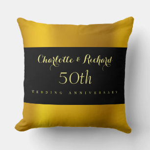 50th Wedding Anniversary Keepsake Throw Pillow