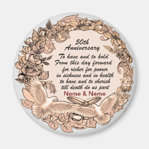50th Wedding Anniversary magnet