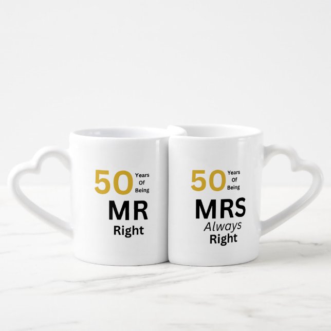 50th Wedding Anniversary Mug (Front Nesting)