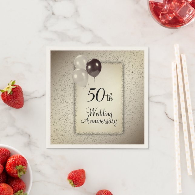 50th Wedding Anniversary  Napkins (Insitu)