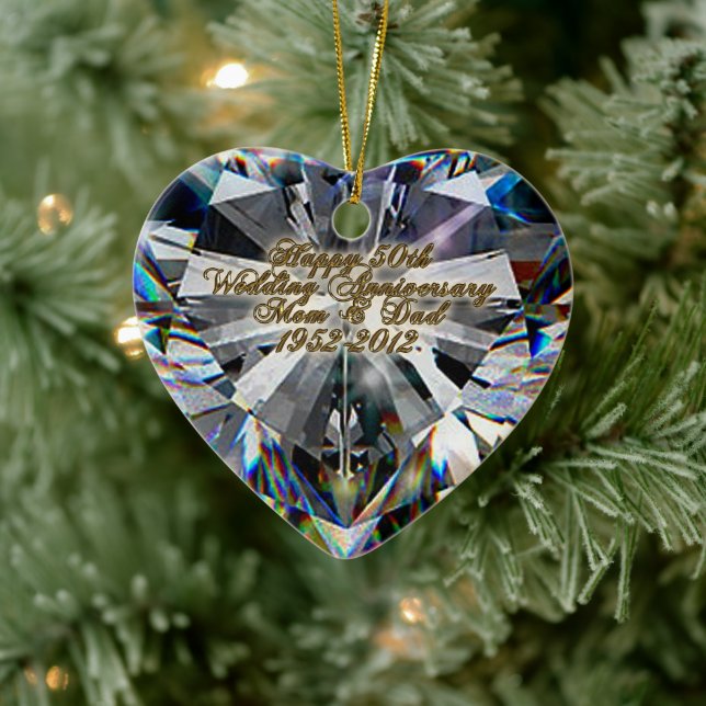 50th Wedding Anniversary Ornament (Tree)