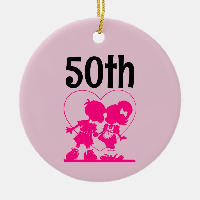 50TH WEDDING ANNIVERSARY ORNAMENT (Front)