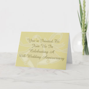 50th Wedding Anniversary Party Card