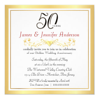 50th Wedding Anniversary Invitations, 3000+ 50th Wedding Anniversary ...