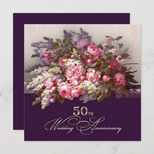 50th Wedding Anniversary Party Invitations