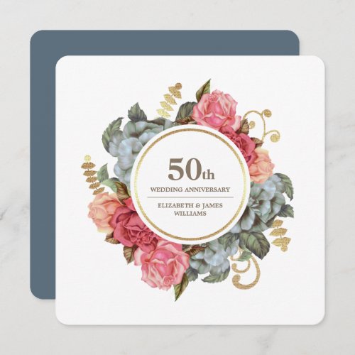 50th Wedding Anniversary Party Invitations