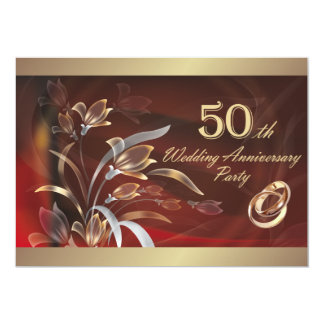 50th Wedding Anniversary Party Invitations