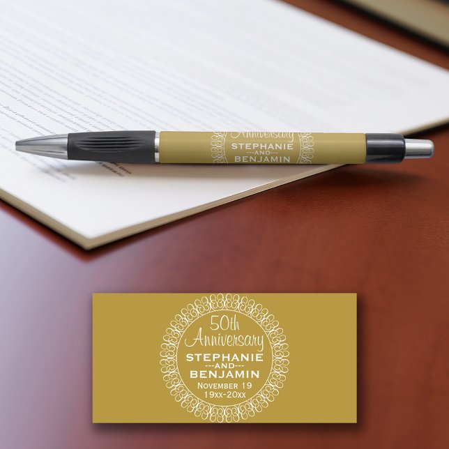 50th Wedding Anniversary Personalized Pen (Personalized pen)