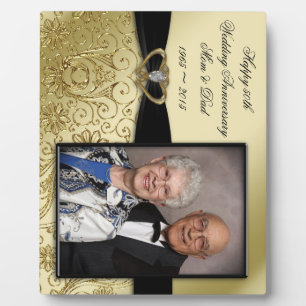 50th Wedding Anniversary Photo Plaque