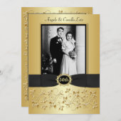 50th Wedding Anniversary Photo Template Invite (Front/Back)