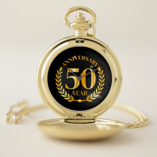 50th wedding anniversary pocket watch