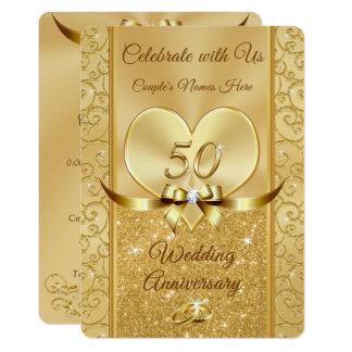 50th Wedding Anniversary Renewal Vows Invitations
