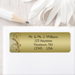 50th Wedding Anniversary Return Address Labels