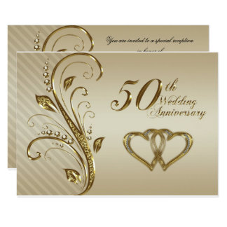 50th Wedding Anniversary RSVP Card