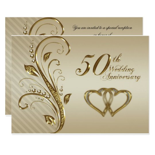  50th  Wedding  Anniversary  RSVP  Card  Zazzle com