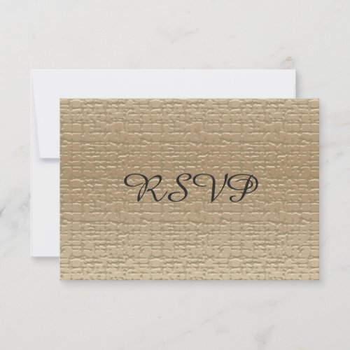 50th Wedding Anniversary RSVP Cards Gold