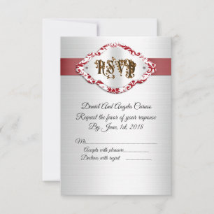 50th Wedding Anniversary RSVP Invitation