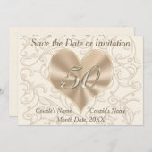 50th Wedding Anniversary Save the Date Cards (Front/Back)