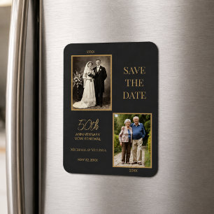 50th Wedding Anniversary Save the Date Vow Renewal Magnet