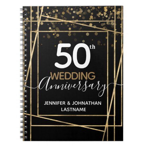 50th Wedding Anniversary Spiral Photo Notebook