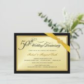 50th Wedding Anniversary Surprise Party Invitation (Standing Front)
