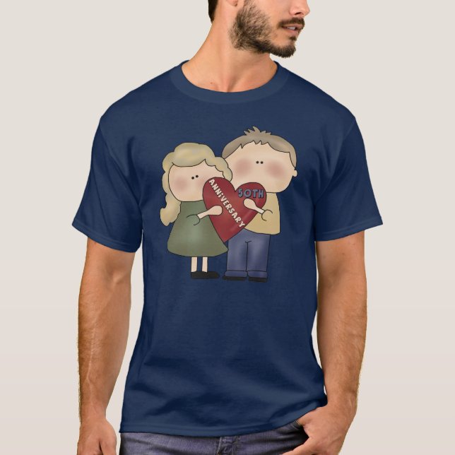 50th Wedding Anniversary T-shirt (Front)