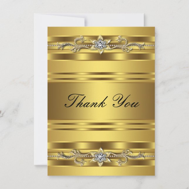 50th Wedding Anniversary Thank You Card (Front)