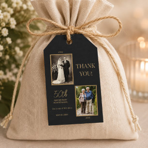 50th Wedding Anniversary Thank You Card Gift Tags