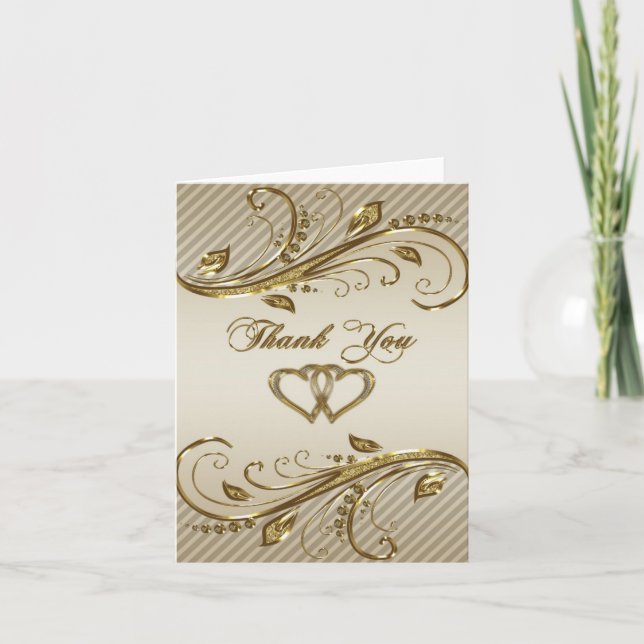 50th Wedding Anniversary Thank You Note Card (Front)