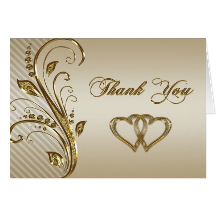 50th Wedding  Anniversary  Thank  You  Note Card Zazzle