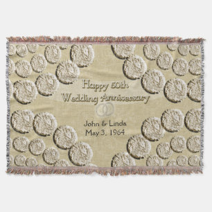 50th Wedding Anniversary Throw Blanket