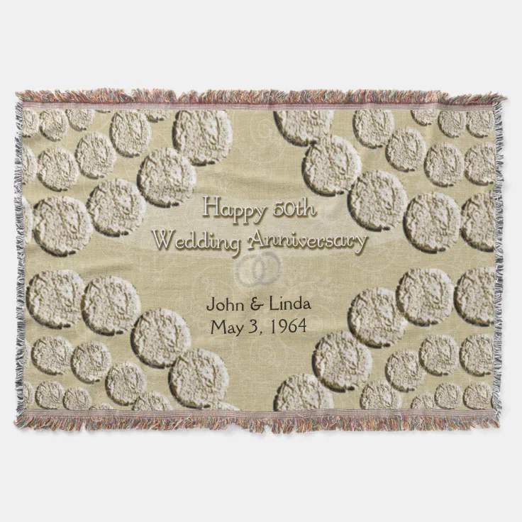 50th Wedding Anniversary Throw Blanket Zazzle