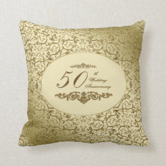 50th Wedding Anniversary Throw Pillow