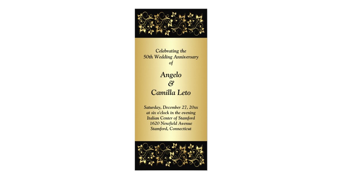 50th Wedding Anniversary Vow Renewal Program Zazzle.com