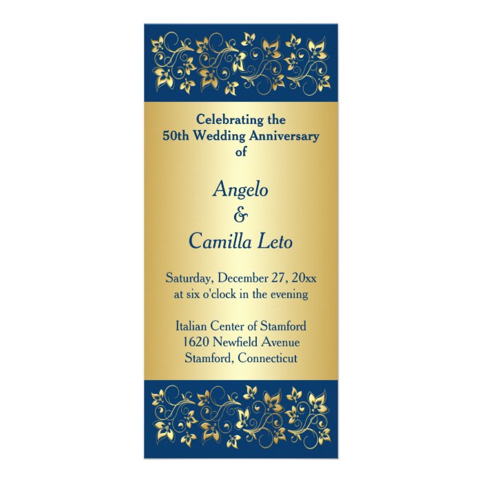 50th Wedding Anniversary Vow Renewal Program Zazzle