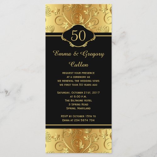 50th Wedding Anniversary Vows Renewal Program