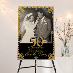 50th Wedding Anniversary Welcome Sign