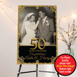 50th Wedding Anniversary Welcome Sign